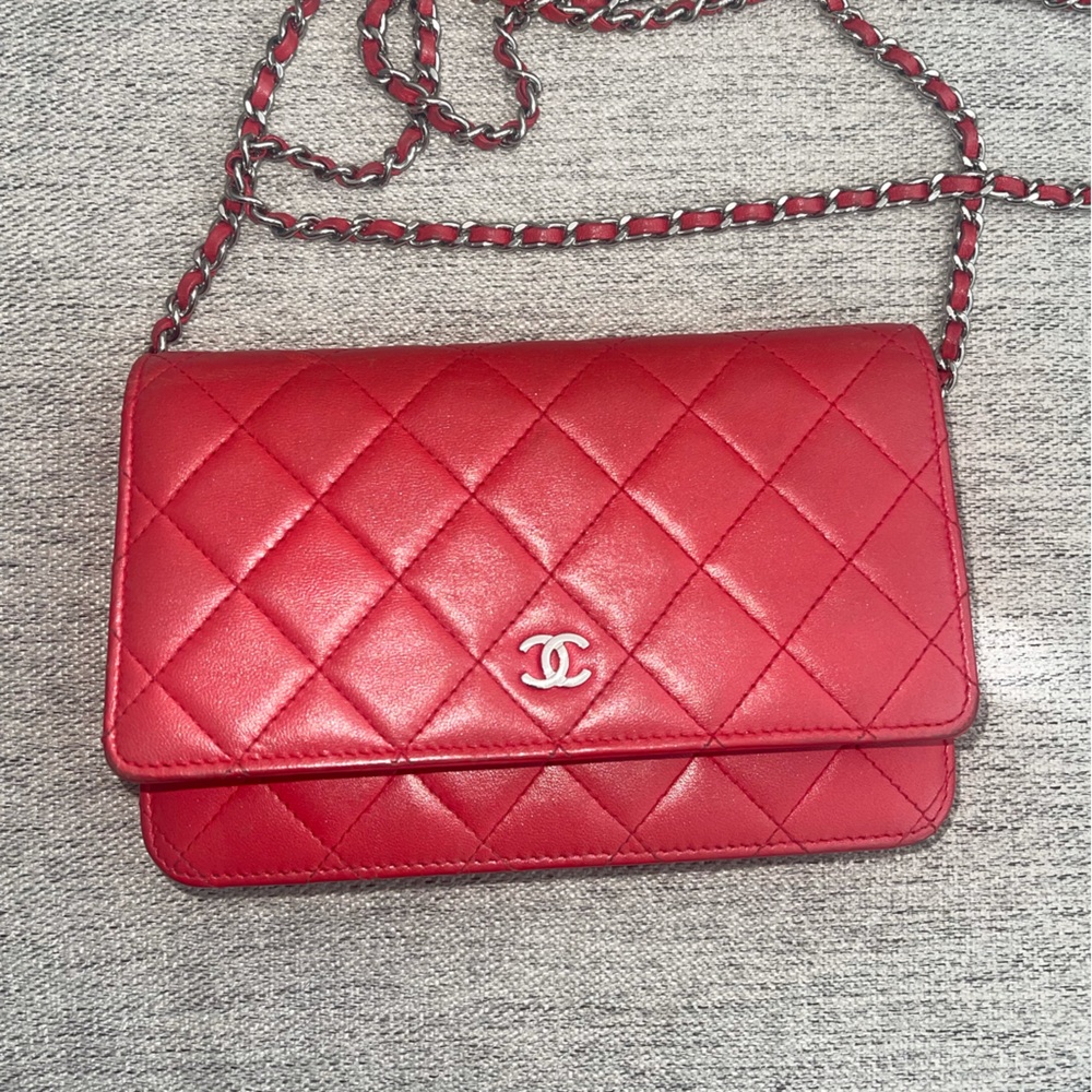 Chanel Lambskin Wallet on Chain Crossbody Bag